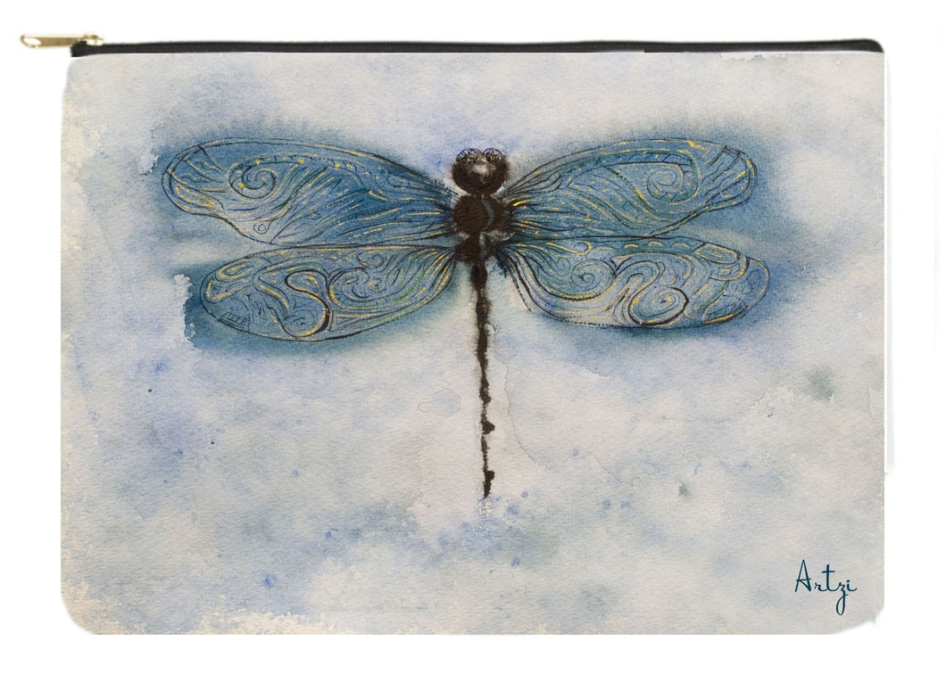 Vintage Dragonfly Pouch - Artzi Prints