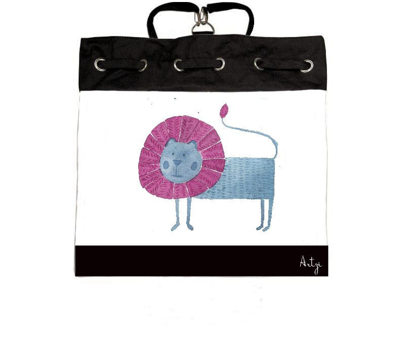 Pinky Lion Backpack - Artzi Prints