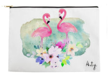 Pink Flamingo Pouch - Artzi Prints