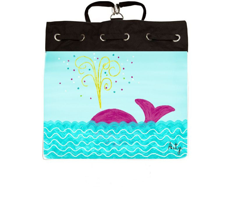 Pink Whale Backpack - Artzi Prints