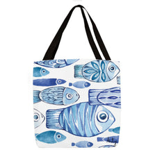 Blue Fish Tote - Artzi Prints