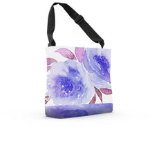 Blue Floral Adj Tote - Artzi Prints