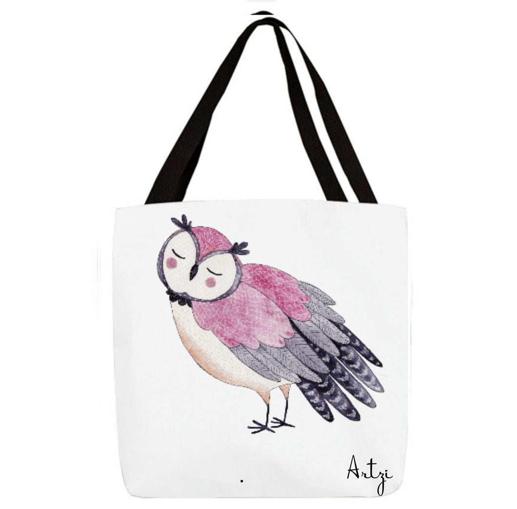 Cute Owl Tote - Artzi Prints