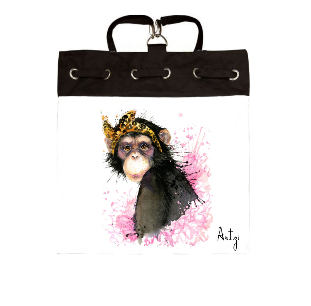 Cute Monkey Backpack - Artzi Prints