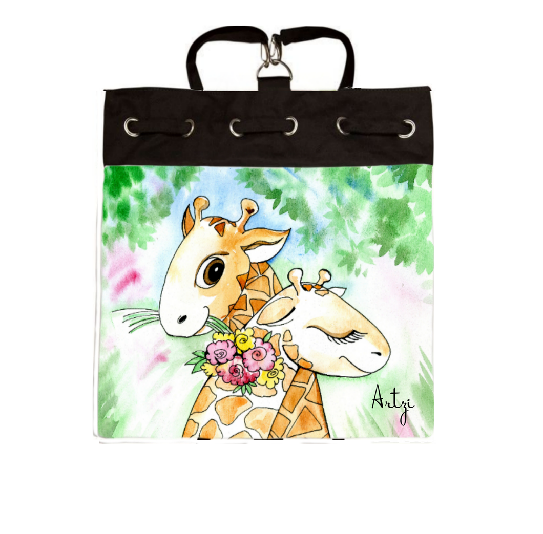 Whls Cute Giraffe Backpack - Artzi Prints