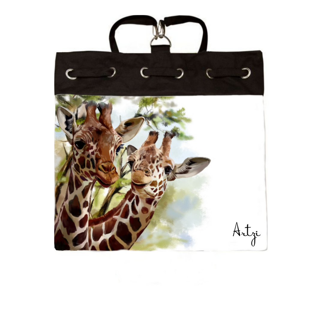 Whls Giraffe Backpack - Artzi Prints