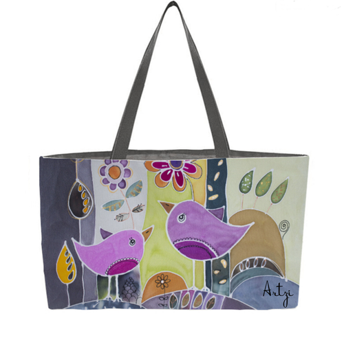 Fun Bird Weekender Tote - Artzi Prints