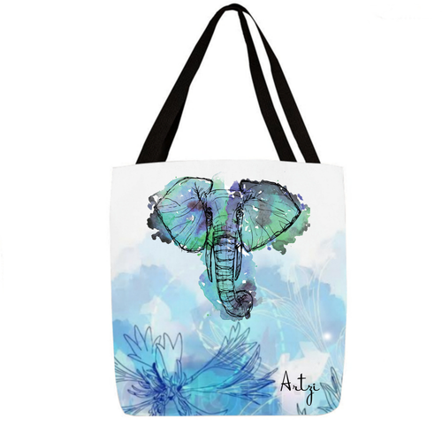 Elephant Tote - Artzi Prints