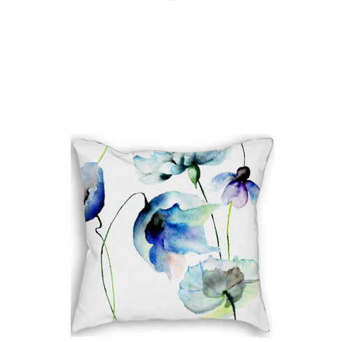 Blue flowers Pillow - Artzi Prints