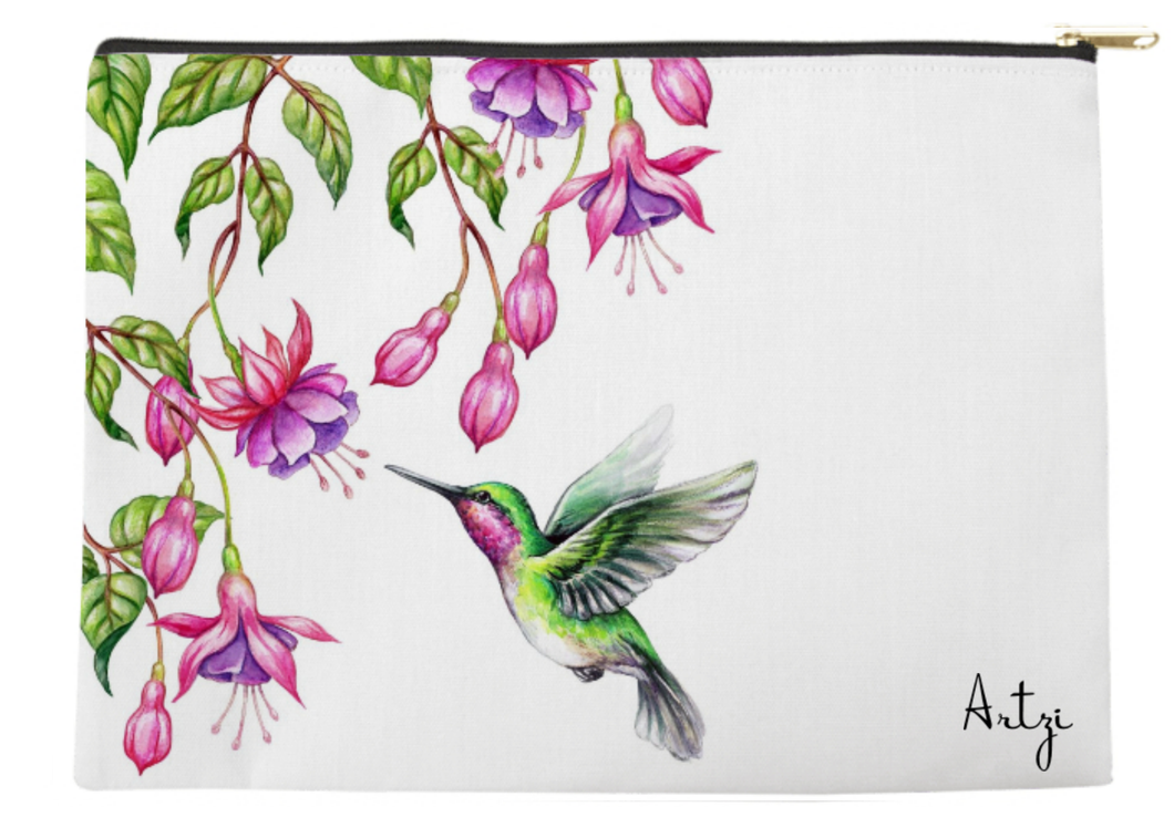 Hummingbird Pouch - Artzi Prints