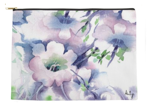 Pretty Floral Pouch - Artzi Prints